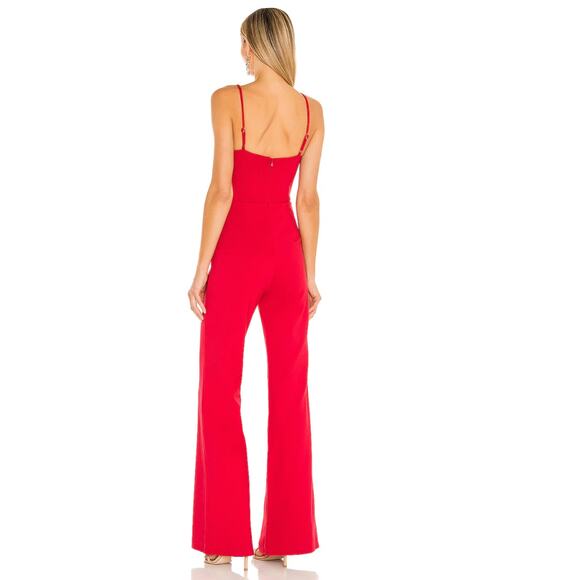 Lovers and Friends Lavinia Jumpsuit in Cherry Red NWT Size Small - Picture 3 of 3